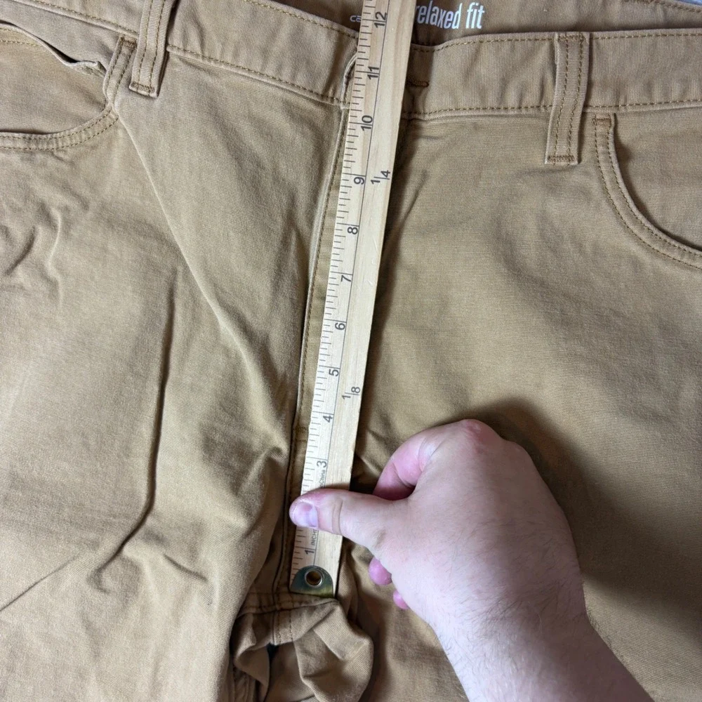 Carhartt Pants Mens 40x30 Relaxed Fit Canvas Work Utility Khaki Tan Brown